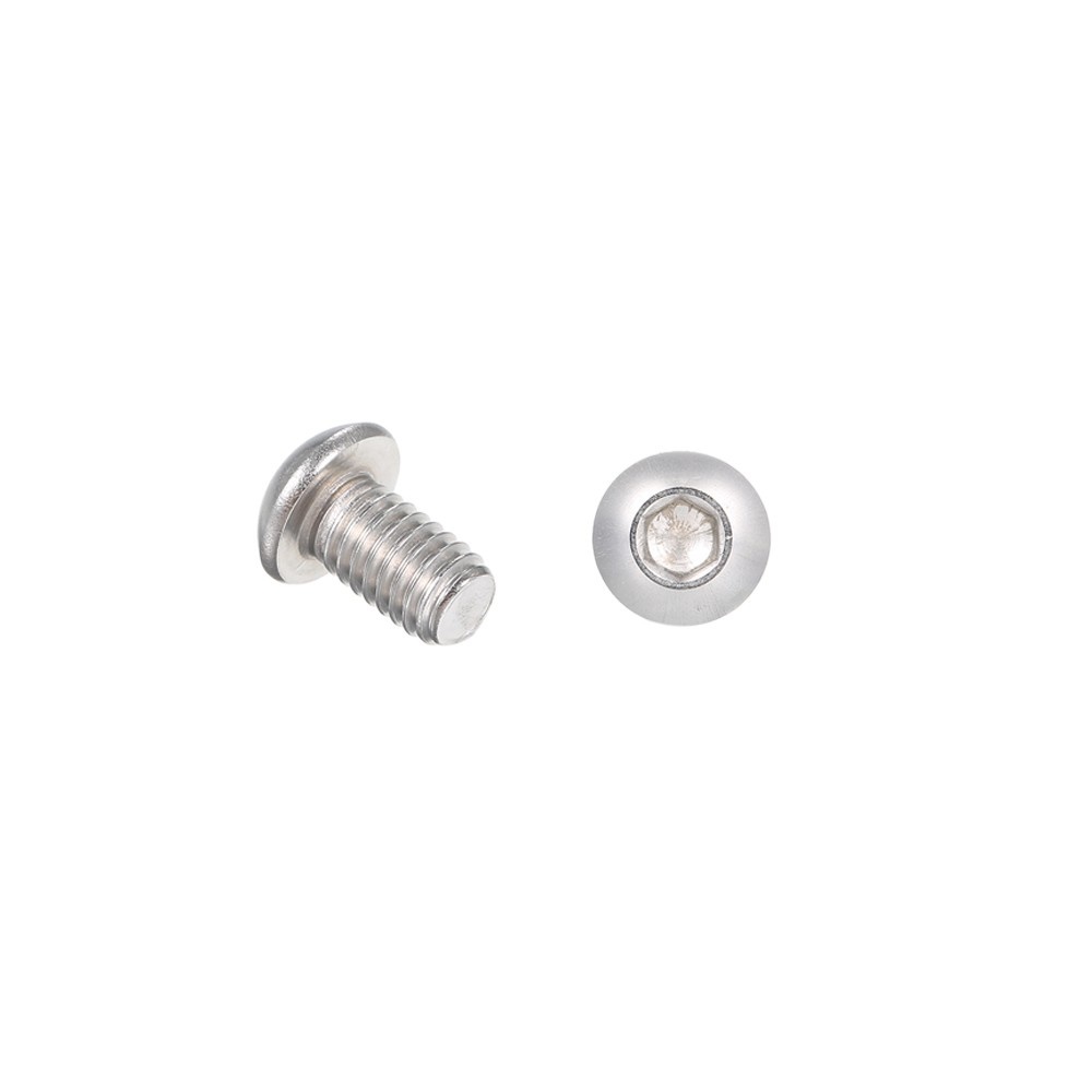A2 IS07380 304 Stainless Steel Hex Screw Socket Button Bolts Screws M6*10