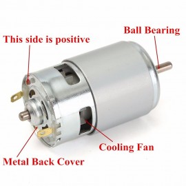 775 DC 12V-36V 3500-9000RPM Motor Ball Bearing Large Torque High Power Low Noise DC Motor Accessories Electrical Supply