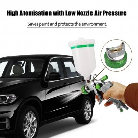 2008 Airbrush Kit HVLP Air Spray Machine Gravitational Force Feed Paint Sprayer Air Brush Set Stainless Steel 1.4mm 1.7mm 2.0mm Nozzle Auto Car Detail Painting for Spot Repairing Face Paint