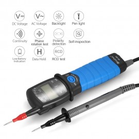 HoldPeak Non-contact Auto-range LCD AC/DC Voltage Tester Detector Continuity Test Phase Rotation Test