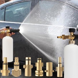 Adjustable Car Wash Snow Foam Lance Pressure Nozzle Soap Bottle Gun 1/4