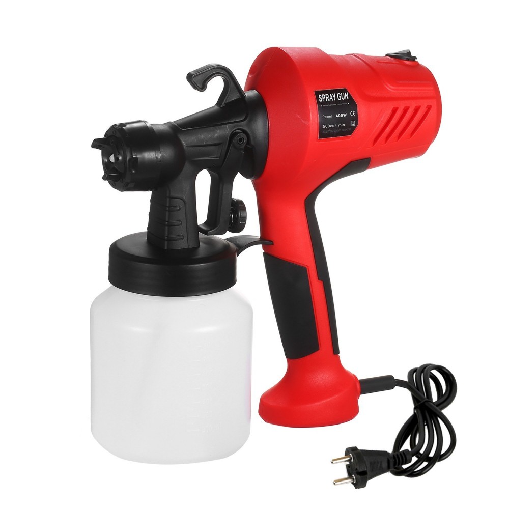Electric Paint Sprayer Removable High-pressure Paint Spray Gun Adjustable Air and Paint Flow Control UK Plug
